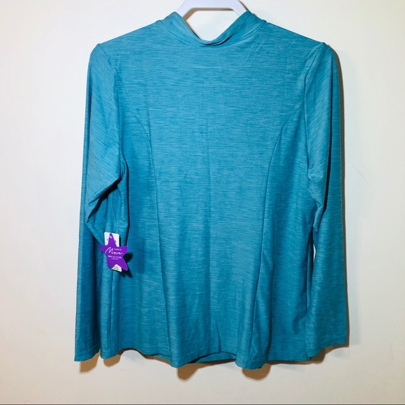 NWT Torrid Blue 1/4 Zip Pullover - Picture 5 of 5